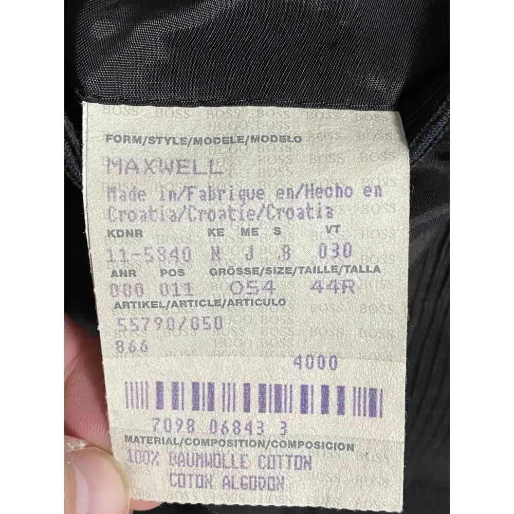Boss Hugo Boss Maxwell Corduroy Sports Coat Men 44R Professional Academia Career